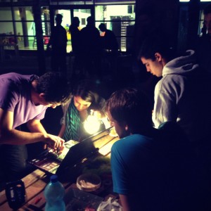 Photo de notre beau travail d'équipe, jusqu'à sentir la rosée du soir