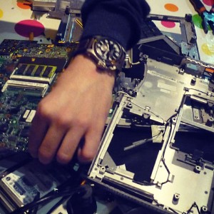 Photo de l'ordinateur portable, inutilisable pour une raison logicielle